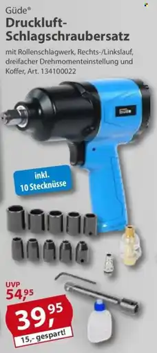 Sonderpreis Baumarkt Güde Druckluft Schlagschraubersatz Angebot