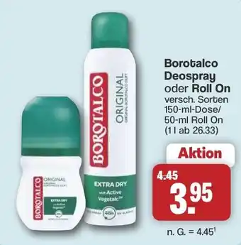 Famila Nord West Borotalco Deospray oder Roll On Angebot