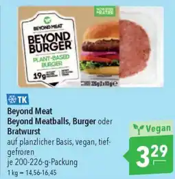 CITTI Markt Beyond Meat Beyond Meatballs, Burger oder Bratwurst Angebot