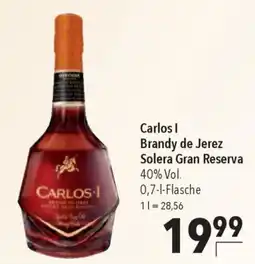 CITTI Markt Carlos I Brandy de Jerez Solera Gran Reserva 40% Vol. Angebot