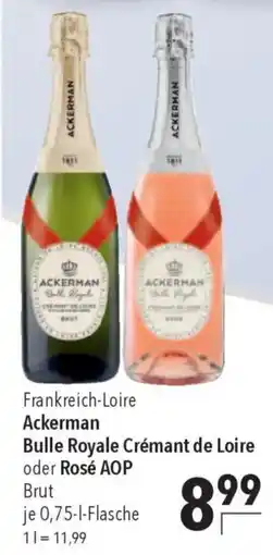CITTI Markt Ackerman Bulle Royale Crémant de Loire oder Rosé AOP Brut Angebot
