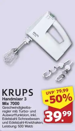 Famila Nord West KRUPS Handmixer 3 Mix 7000 Angebot