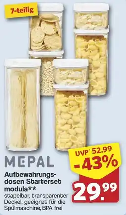 Famila Nord West MEPAL Aufbewahrungs dosen Starterset modula Angebot