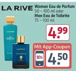 Rossmann La Rive Woman Eau de Parfum oder Man Eau de Toilette Angebot