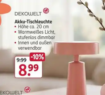 Rossmann Akku-Tischleuchte Angebot