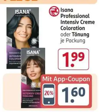 Rossmann Isana Professional Intensiv Creme Coloration oder Tönung Angebot