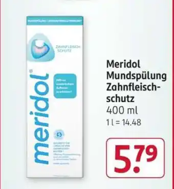 Rossmann Meridol Mundspülung Zahnfleischschutz Angebot