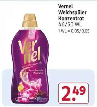 Rossmann Vernel Weichspüler Konzentrat Angebot
