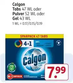 Rossmann Calgon Tabs 47 WL Angebot