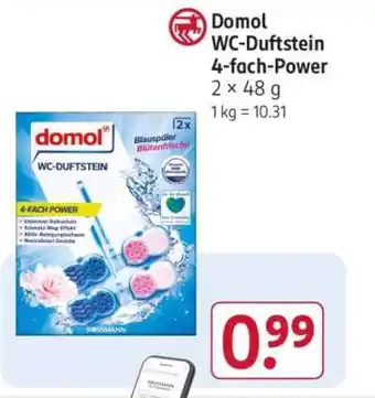 Rossmann Domol WC-Duftstein 4-fach-Power Angebot