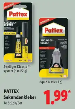 Lidl PATTEX Sekundenkleber Angebot