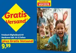 Lidl Fotobuch Digitaldruck A4 Hardcover inkl. 24-32 Seiten Angebot