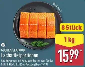 Aldi Nord GOLDEN SEAFOOD Lachsfiletportionen Angebot