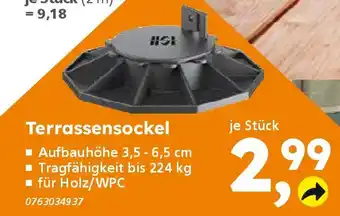 Globus Baumarkt Terrassensockel Angebot