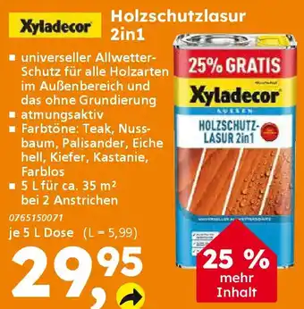 Globus Baumarkt Xyladecor Holzschutzlasur 2in1 Angebot