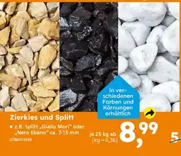 Globus Baumarkt Zierkies und Splitt Angebot