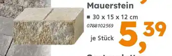 Globus Baumarkt Mauerstein Angebot