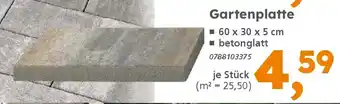 Globus Baumarkt Gartenplatte Angebot