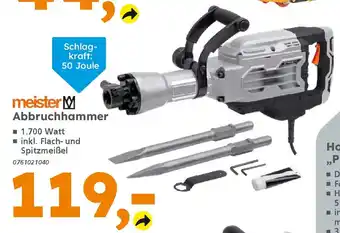 Globus Baumarkt meister Abbruchhammer Angebot