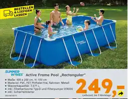 Globus Baumarkt SUMMER WAVES Active Frame Pool „,Rectangular" Angebot
