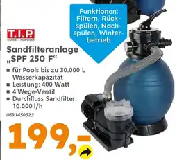 Globus Baumarkt T.I.P. Sandfilteranlage ,,SPF 250 F" Angebot