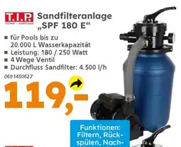 Globus Baumarkt T.I.P. Sandfilteranlage „SPF 180 E❝ Angebot