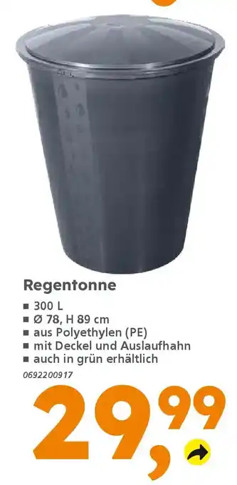 Globus Baumarkt Regentonne Angebot