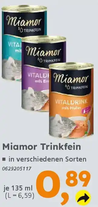 Globus Baumarkt Miamor Trinkfein Angebot