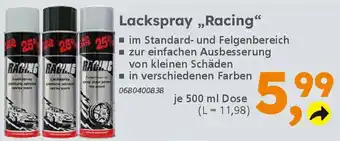Globus Baumarkt Lackspray,,Racing❝ Angebot