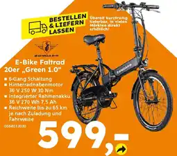Globus Baumarkt E-Bike Faltrad 20er,,Green 1.0" Angebot