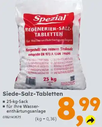 Globus Baumarkt Spezial Siede-Salz-Tabletten Angebot