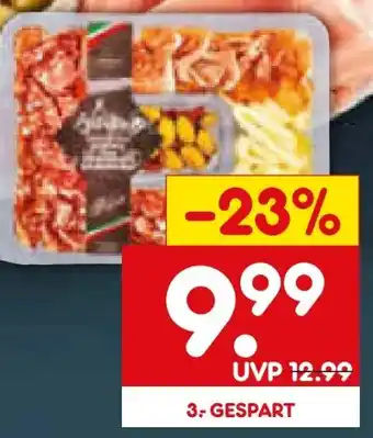 Netto Marken-Discount Corte Gusto Italienische handgelegte Aperitivo Platte Angebot