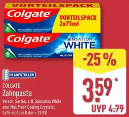 Aldi Nord COLGATE Zahnpasta Angebot