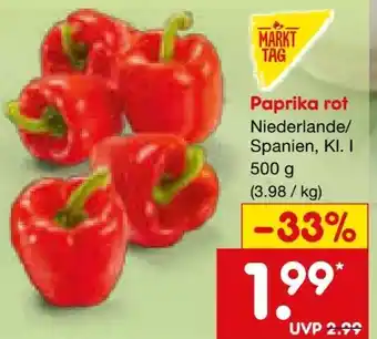 Netto Marken-Discount MarktTag Paprika rot Angebot