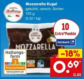 Netto Marken-Discount Mondo Italiano Mozzarella Kugel Angebot