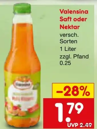 Netto Marken-Discount Valensina Saft Angebot