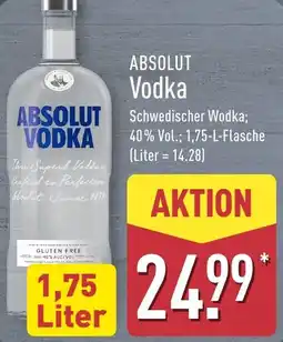 Aldi Nord ABSOLUT Vodka Angebot