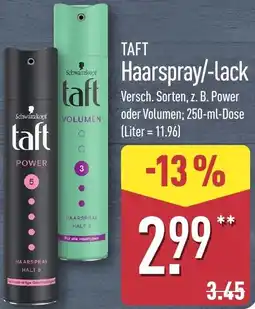Aldi Nord TAFT Haarspray/-lack Angebot