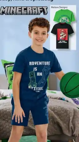 Lidl Minecraft Kinder T-Shirt Angebot