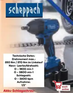 Netto Marken-Discount Scheppach Akku-Schlagschrauber BC-IW350-X Angebot