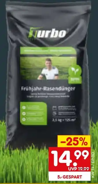 Netto Marken-Discount Turbogrün Frühjahr-Rasendünger Angebot
