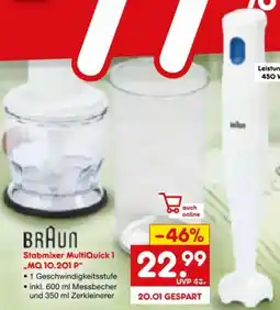 Netto Marken-Discount Braun Stabmixer MQ10.201P Angebot
