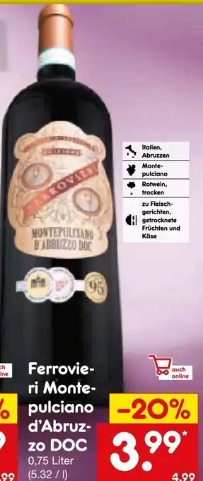 Netto Marken-Discount Ferrovieri Montepulciano d‘Abruzzo Angebot