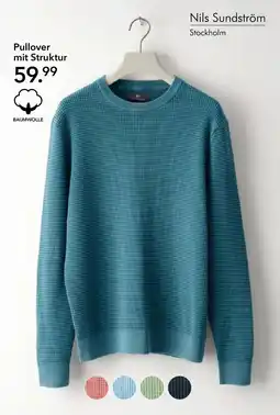 Peek & Cloppenburg Hamburg Nils Sundström Pullover mit Struktur Angebot