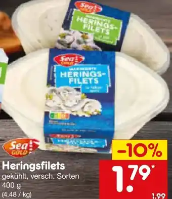 Netto Marken-Discount Seagold Heringsfilets Angebot