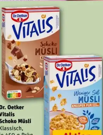 REWE Center Dr. Oetker Vitalis Schoko Müsli Angebot
