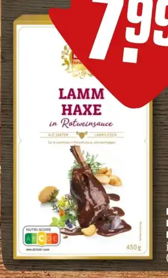 REWE Center Rewe Feine Welt Lammhaxe in Rotweinsauce Angebot