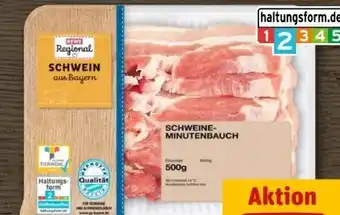 REWE Center Rewe Regional Schweine-Minutenbauch Angebot