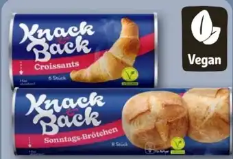 REWE Center Knack & Back Fertigteig Croissants vegan Angebot
