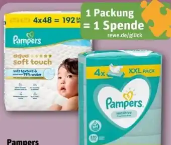REWE Center Pampers Feuchte Tücher Angebot